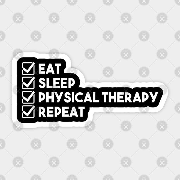 Physical Therapy Physical Therapist Physiotherapy Sticker by Krautshirts